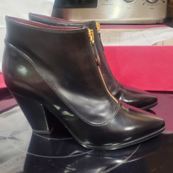 Lella Baldi Ankle Boots, Black Calfskin, Size 36.5, NIB - Picture 4 of 14